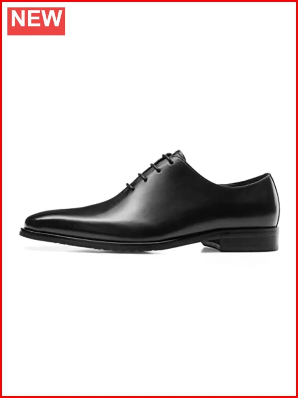 Genuine Leather Oxford Dress Shoes Slip Resistant Lace-Up Formal
